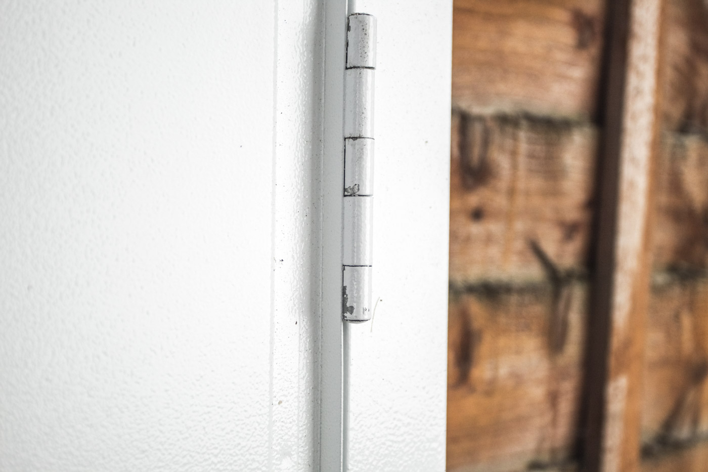 Fort Vertical Rib Side Hinged Garage Doors in White