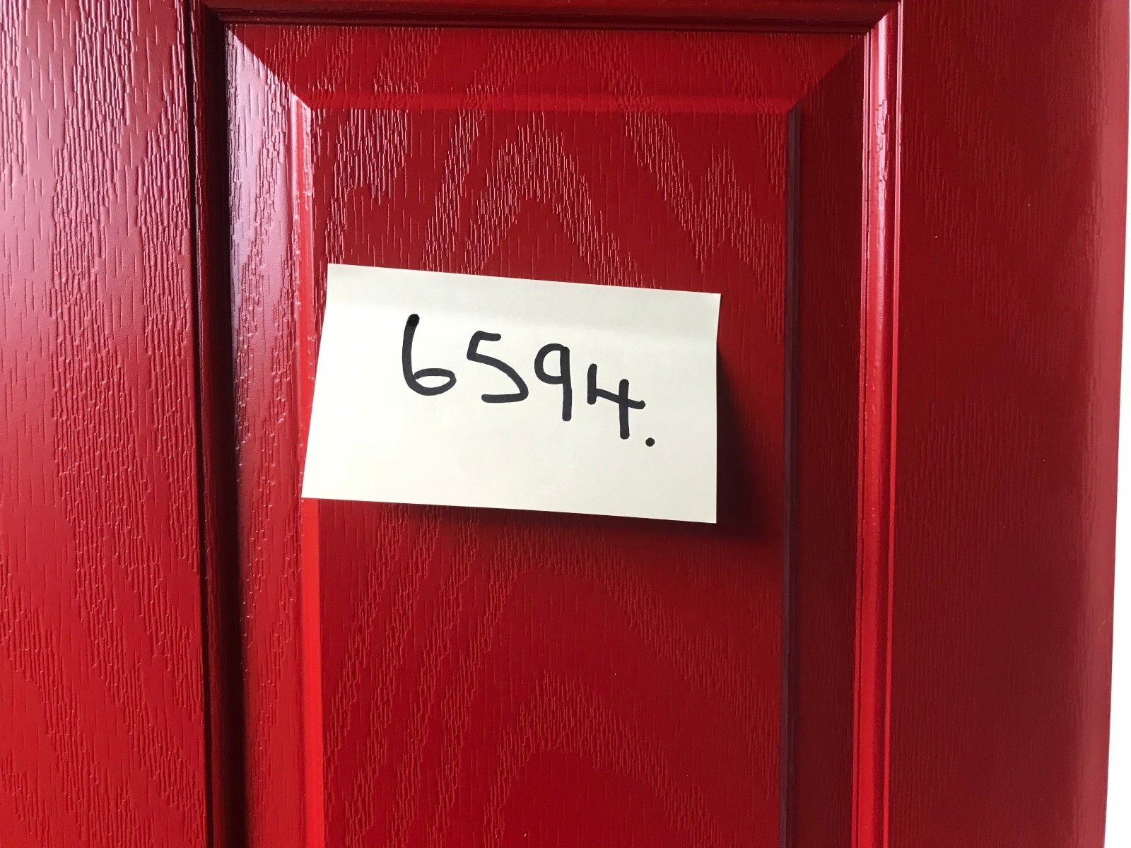 Hormann ThermoComp TR01 with Fanlight in Signal Red